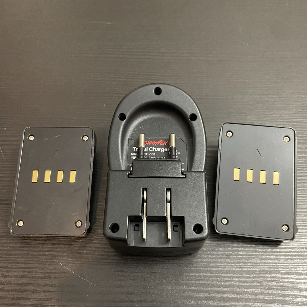 ✅Digipower TC-500 Travel Charger with Canon NB1L & NB5L Adapter Plates #️⃣0086